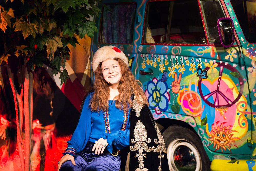 look hippie di Janis Joplin
